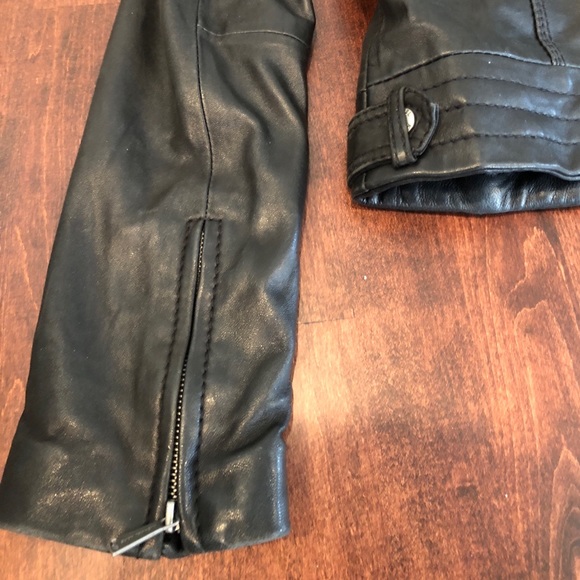 Michael Kors Black Leather Jacket - Picture 4 of 4